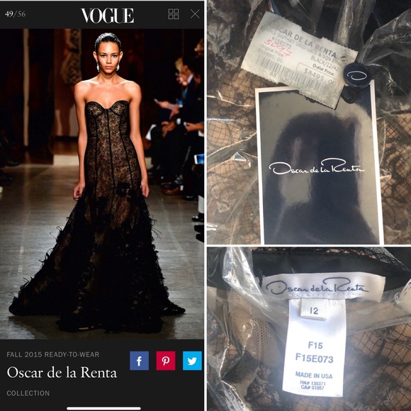 Oscar de la Renta Dresses & Skirts - Oscar de la Renta Gown Brand New, Worn ONCE 100% Authentic! Size 12/42EU/8(M)US